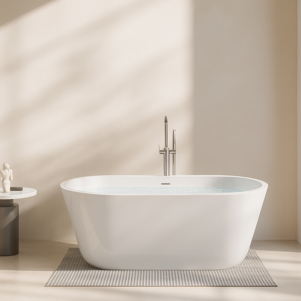 KBV 55'' x 31" Freestanding Soaking Acrylic Bathtub BT0022